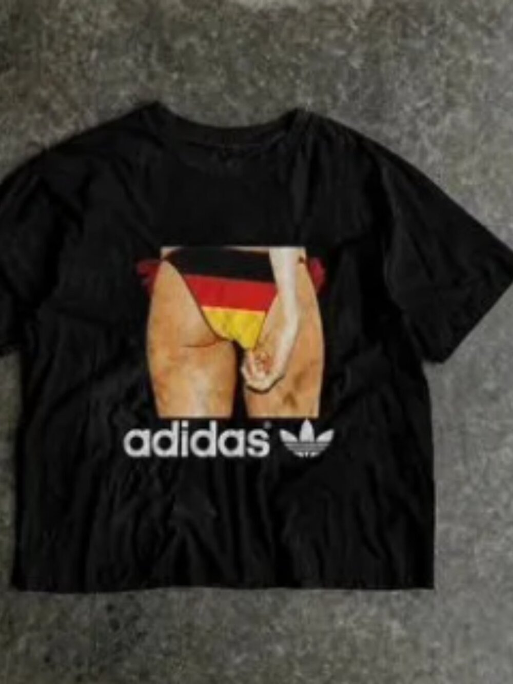 Adidas Graphic Print Black T-Shirt